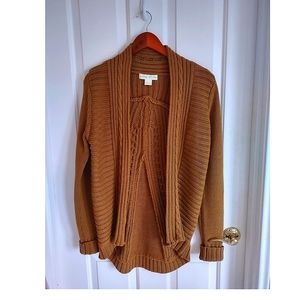 Light chestnut brown cardigan. Regular L. 100percent cotton. Urban Outfitters.